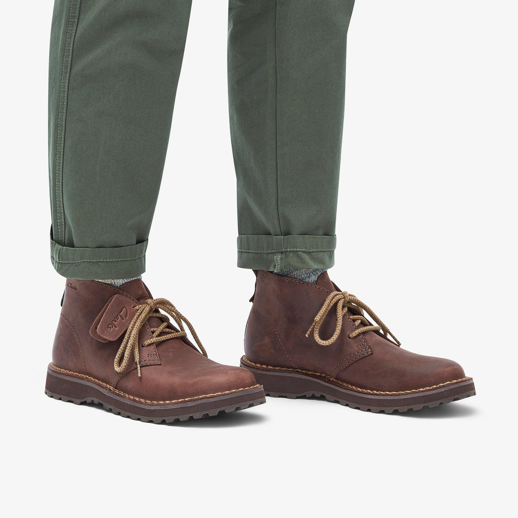 Solsbury Desert Boot Cuir marron foncé