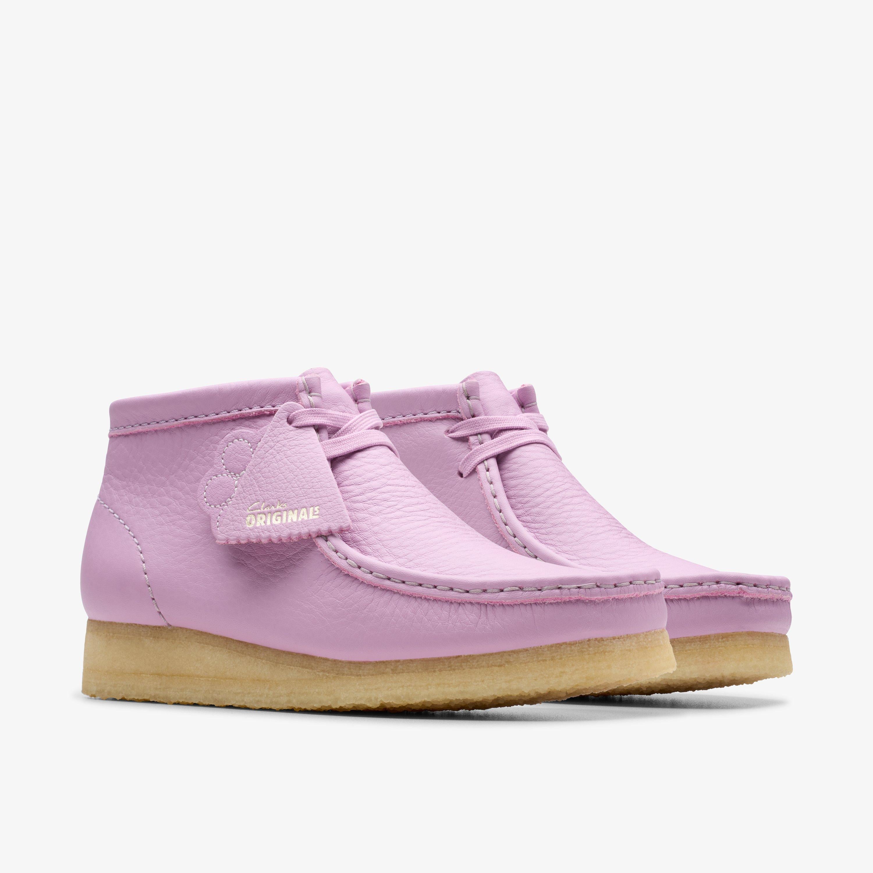 Wallabee Boot Cuir Mauve