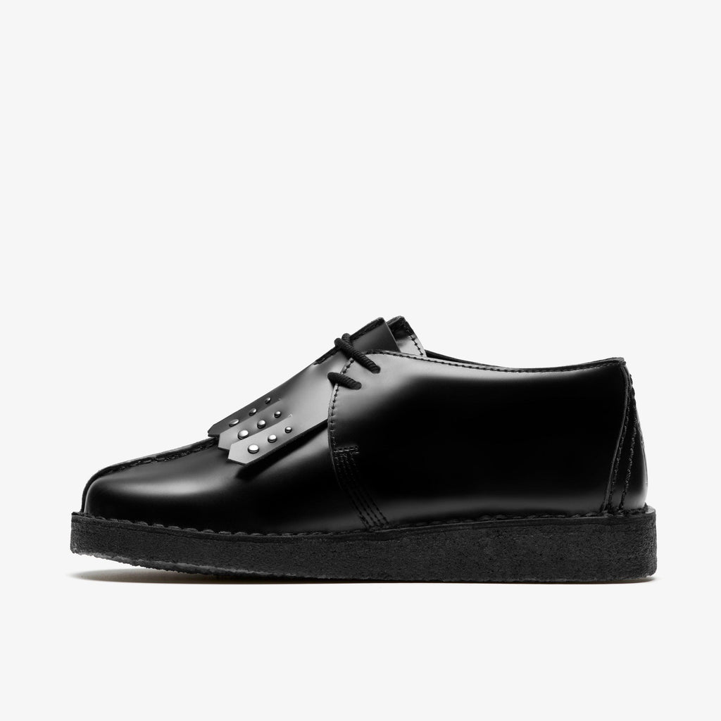 Desert Trek Cuir noir très brillant