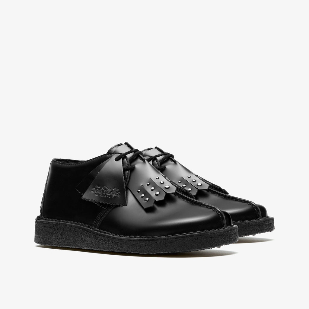 Desert Trek Cuir noir très brillant