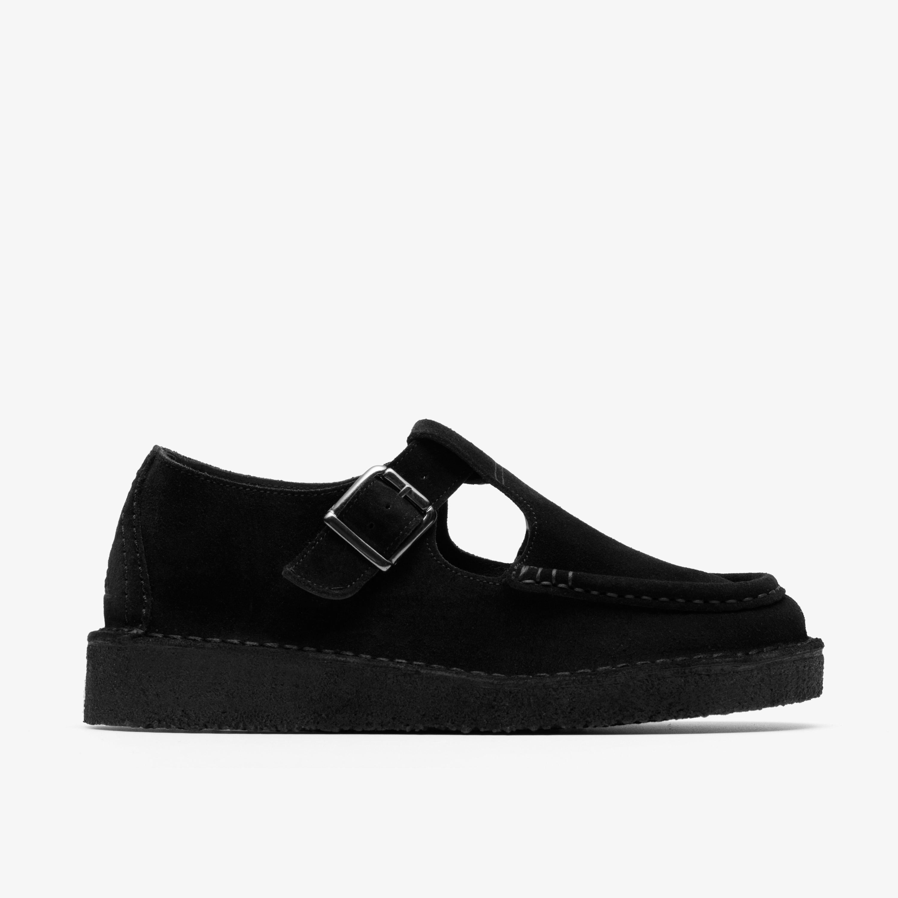 Nomad T Bar Suède noir