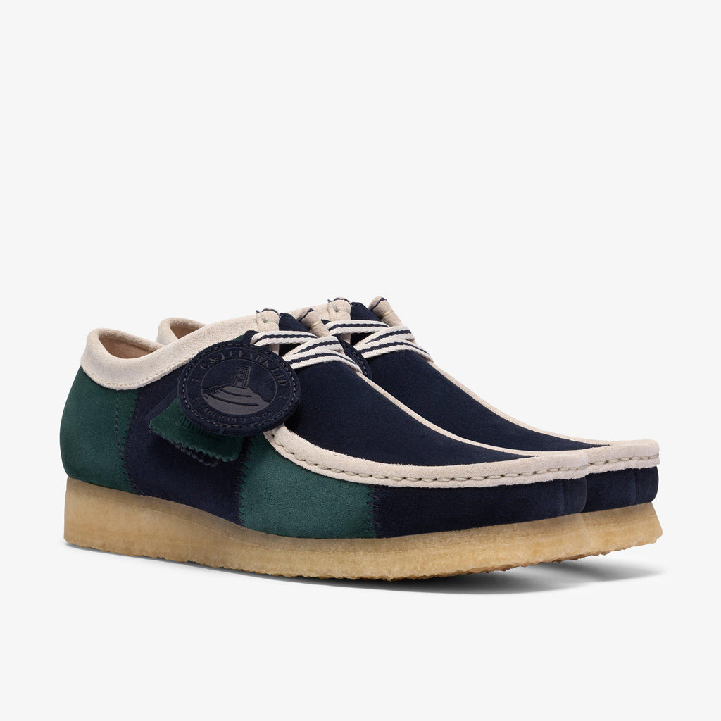 Wallabee Blue/Green Stripe
