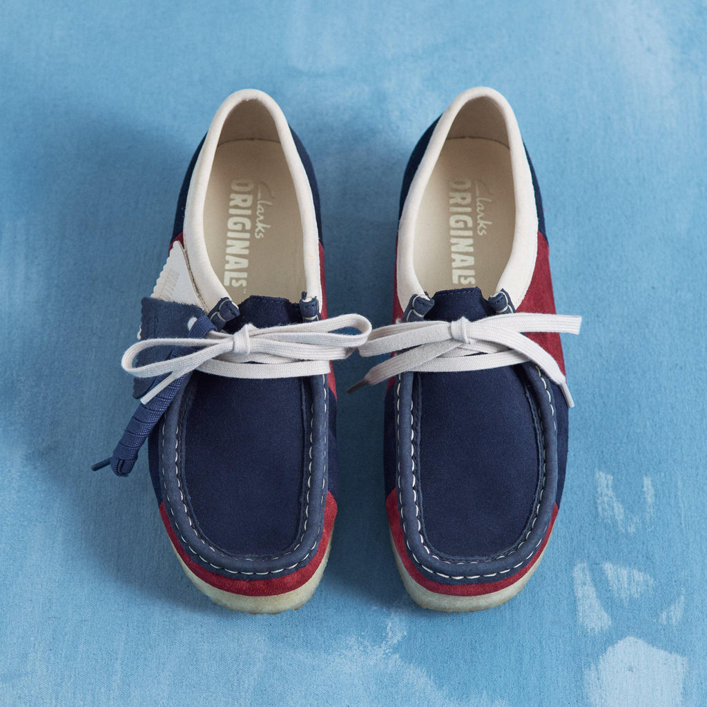 Wallabee Navy Stripe