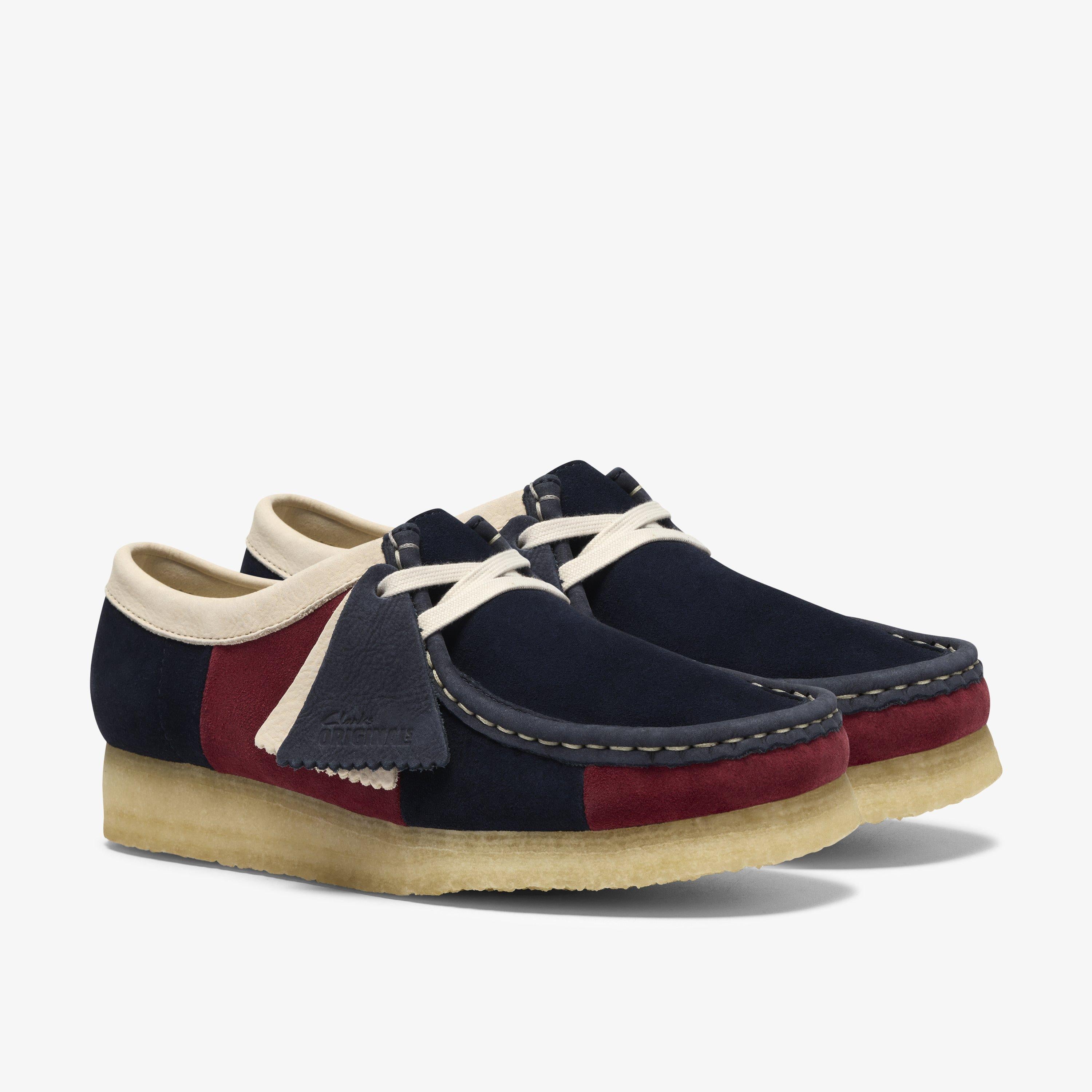 Wallabee Navy Stripe