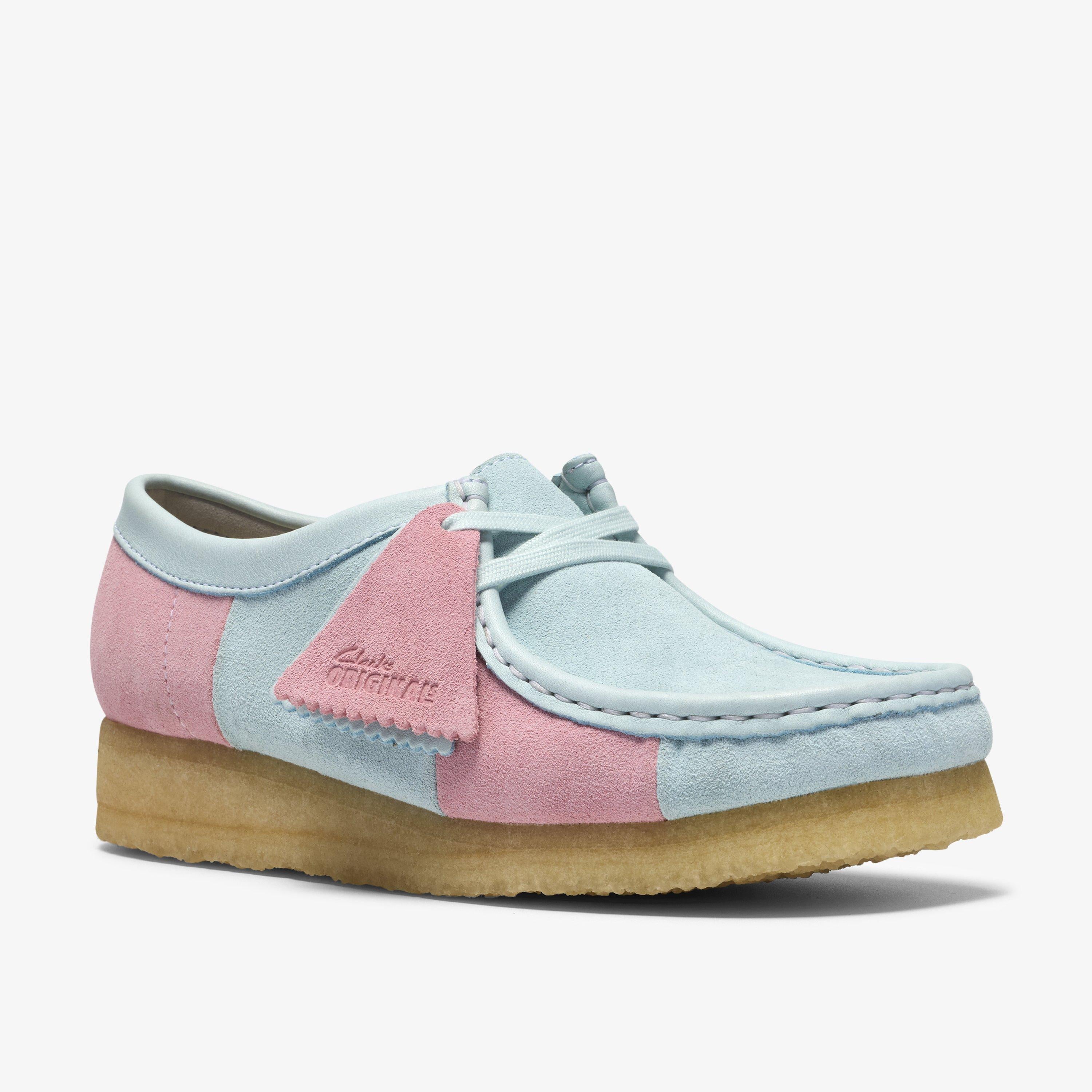 Wallabee Pale Blue Stripe