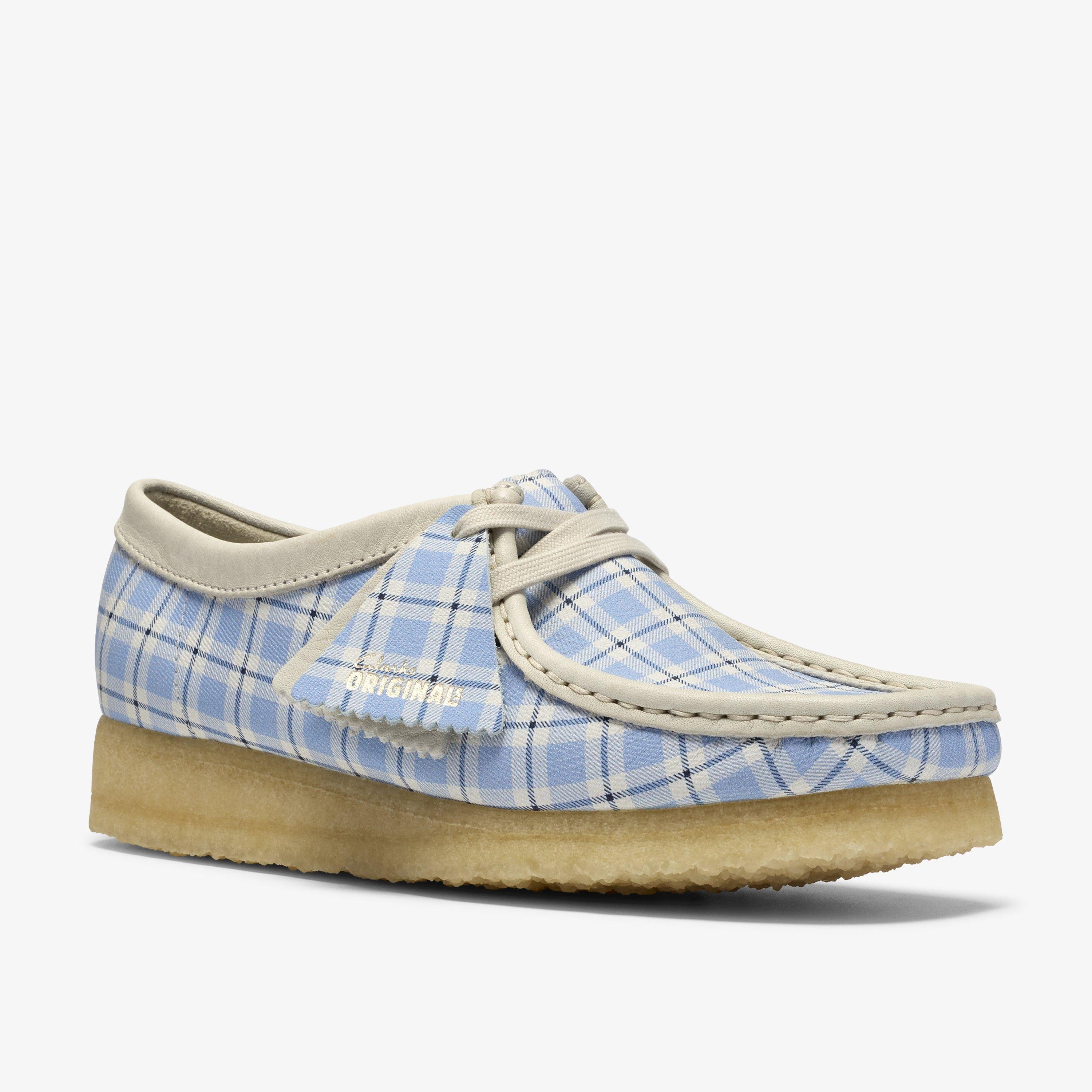 Wallabee Blue Check
