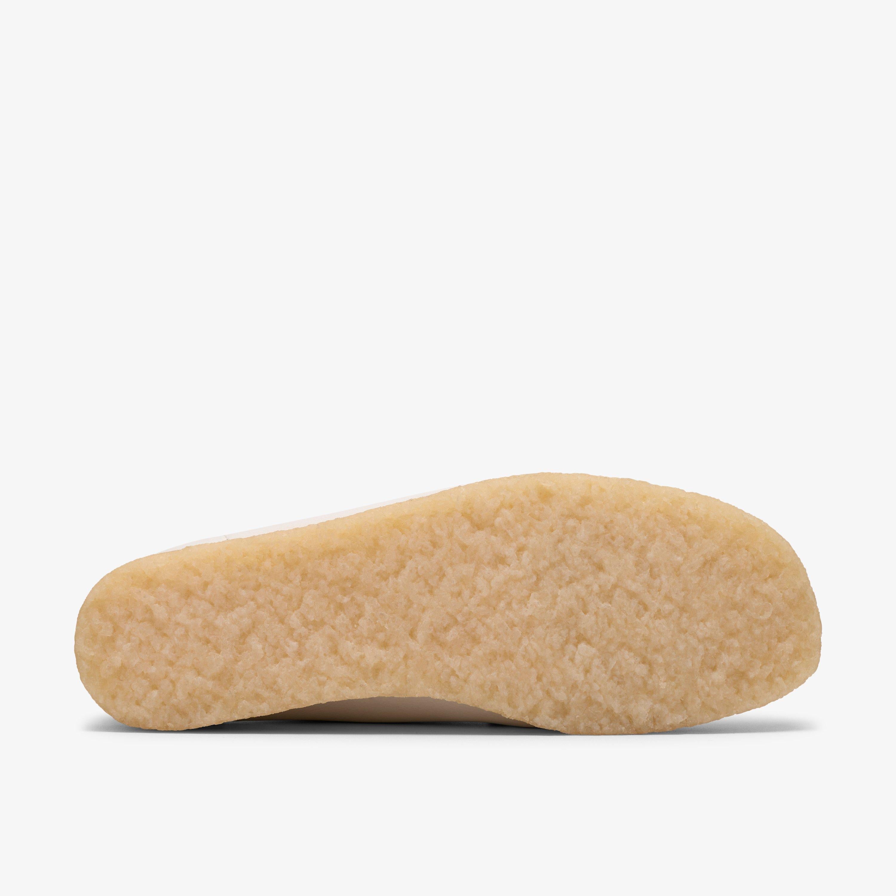 Wallabee Cuir Grainé Blanc