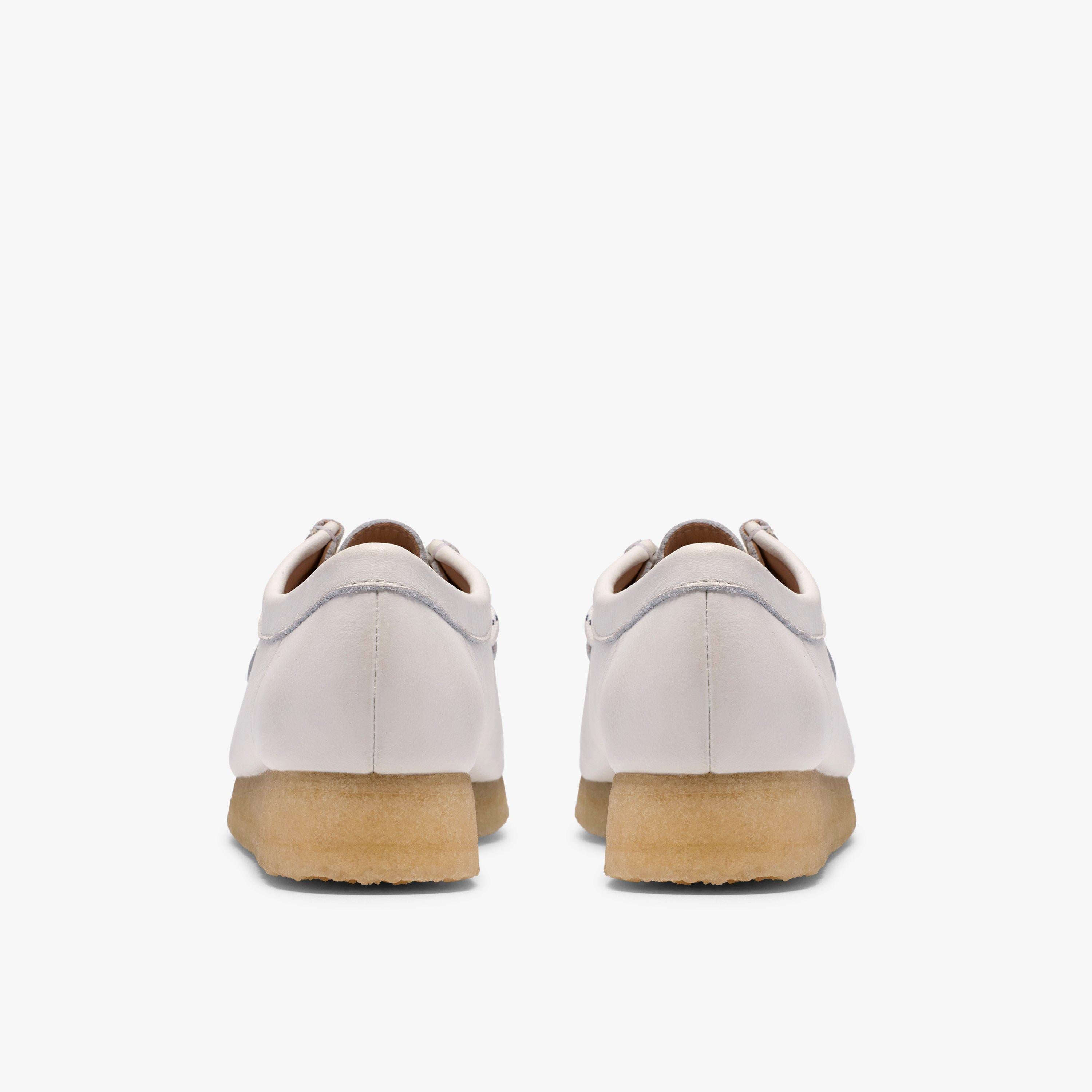 Wallabee Cuir Grainé Blanc
