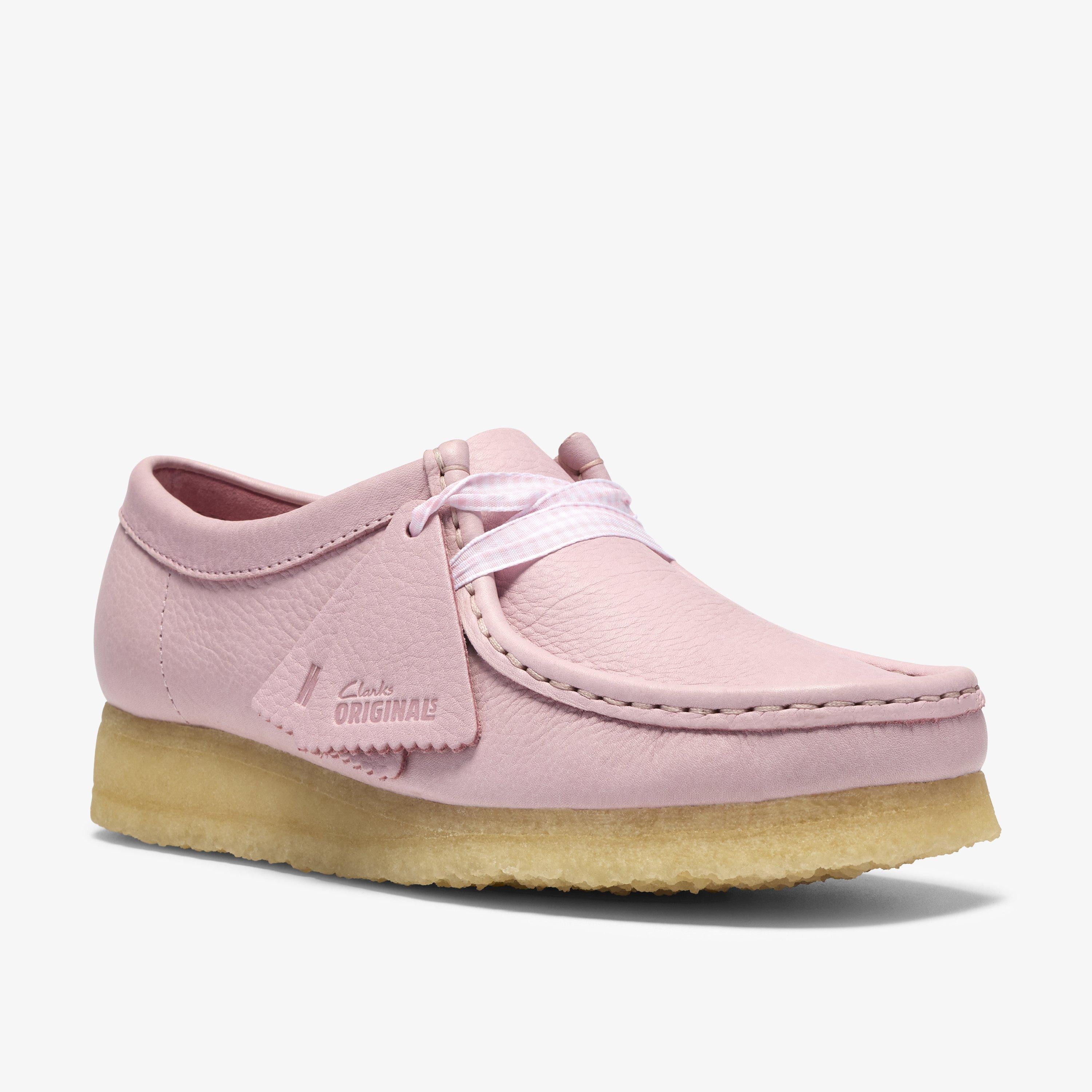 Wallabee Cuir rose bébé