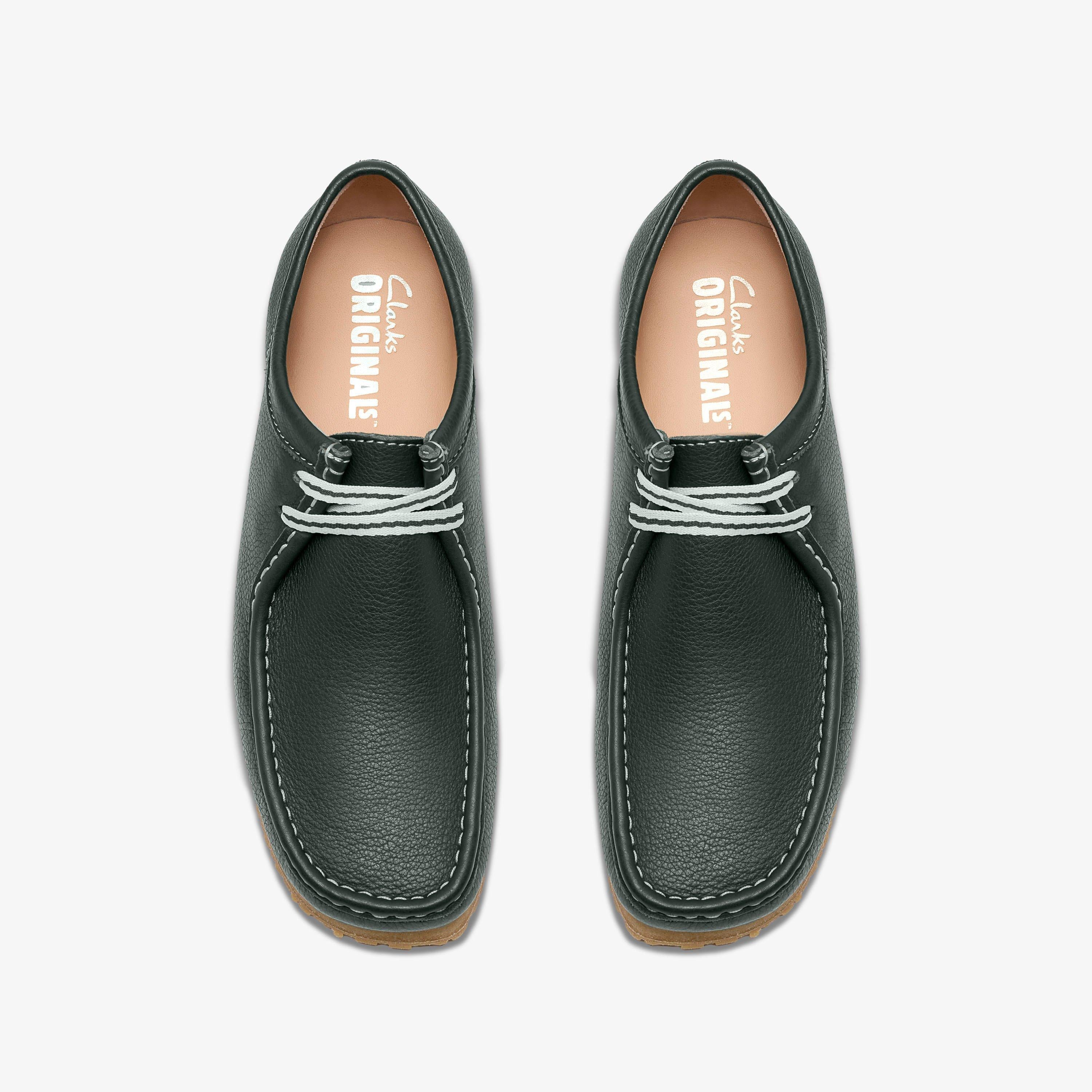 Wallabee RB Cuir vert foncé