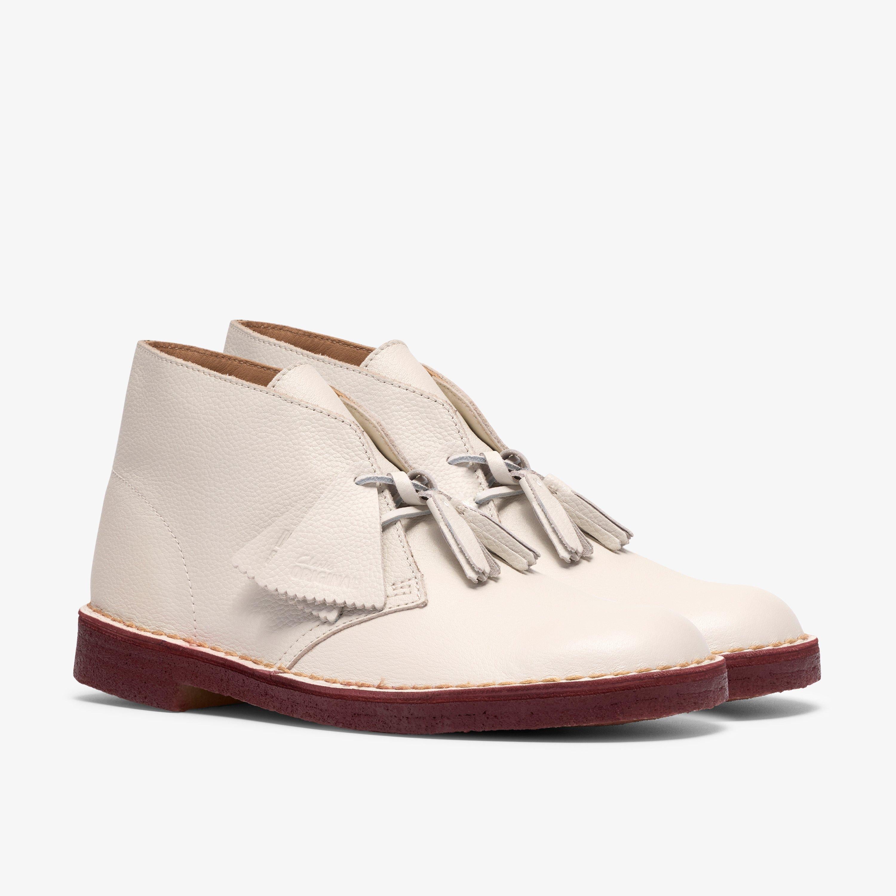 Desert Boot Cuir blanc