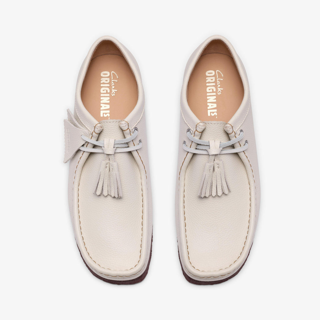 Wallabee Cuir blanc