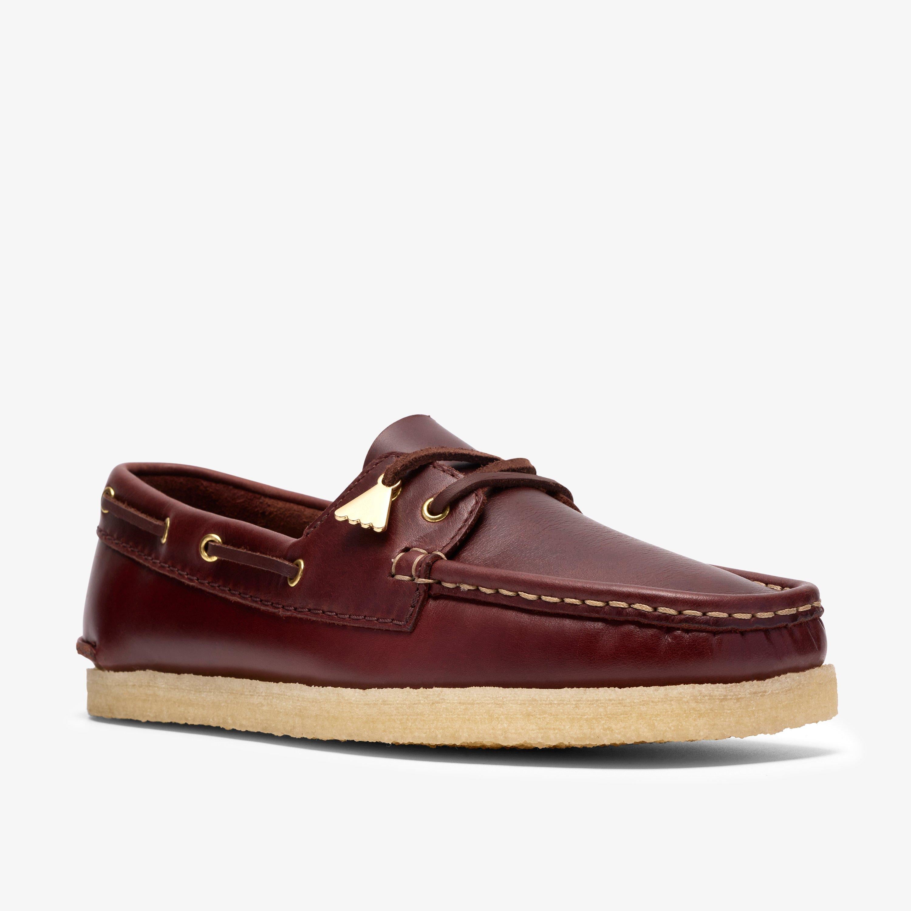 Godney Boat Cuir beige britannique