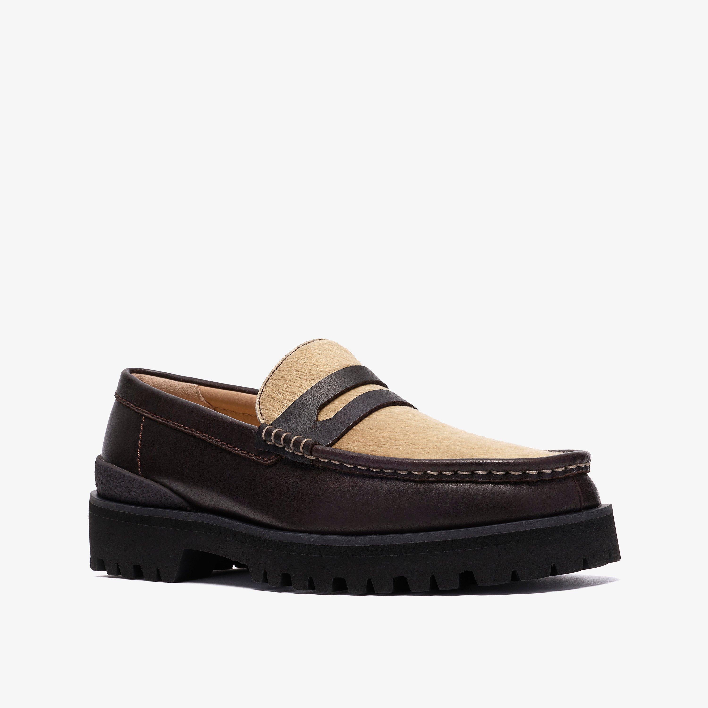 Yukoner Penny Cuir combiné marron