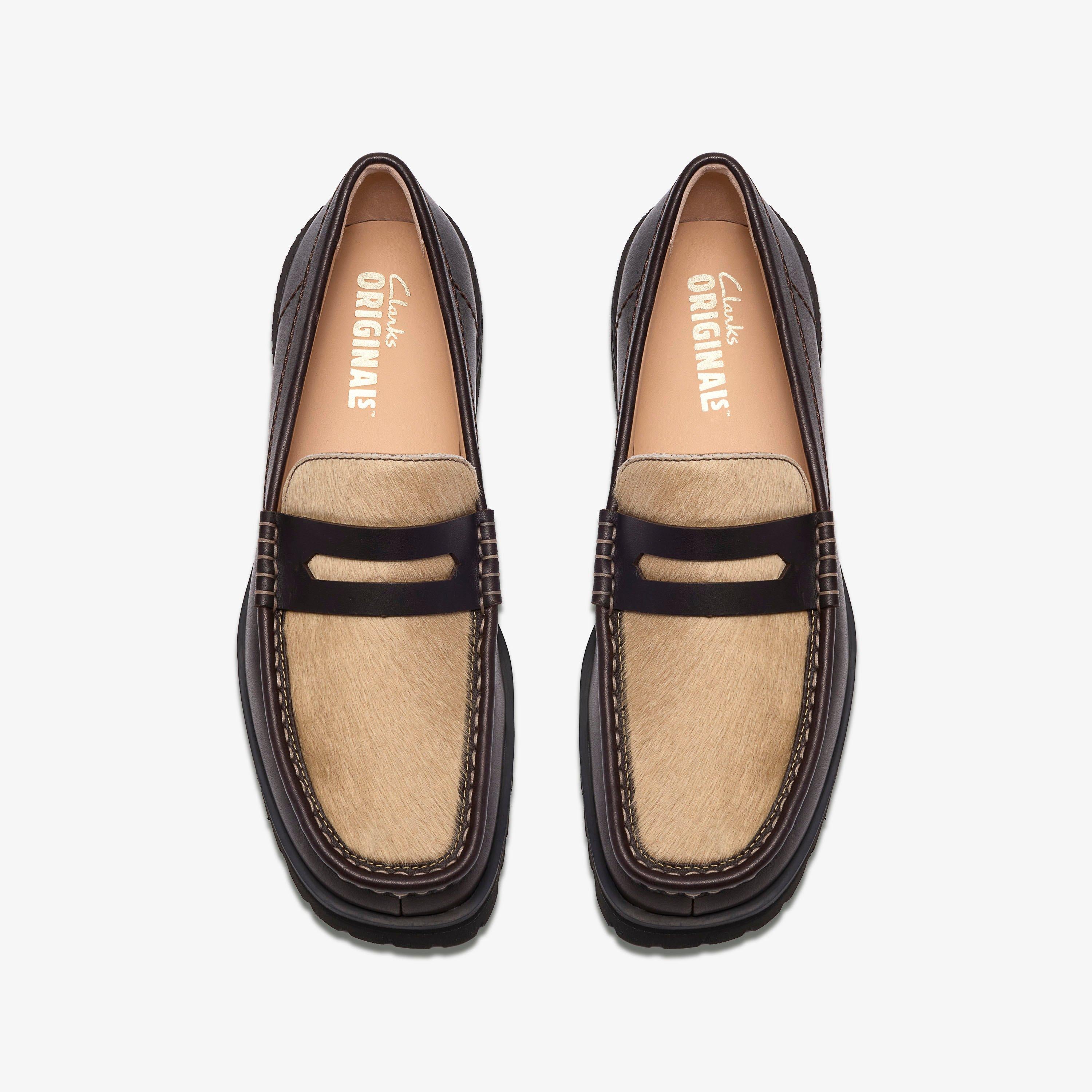 Yukoner Penny Cuir combiné marron