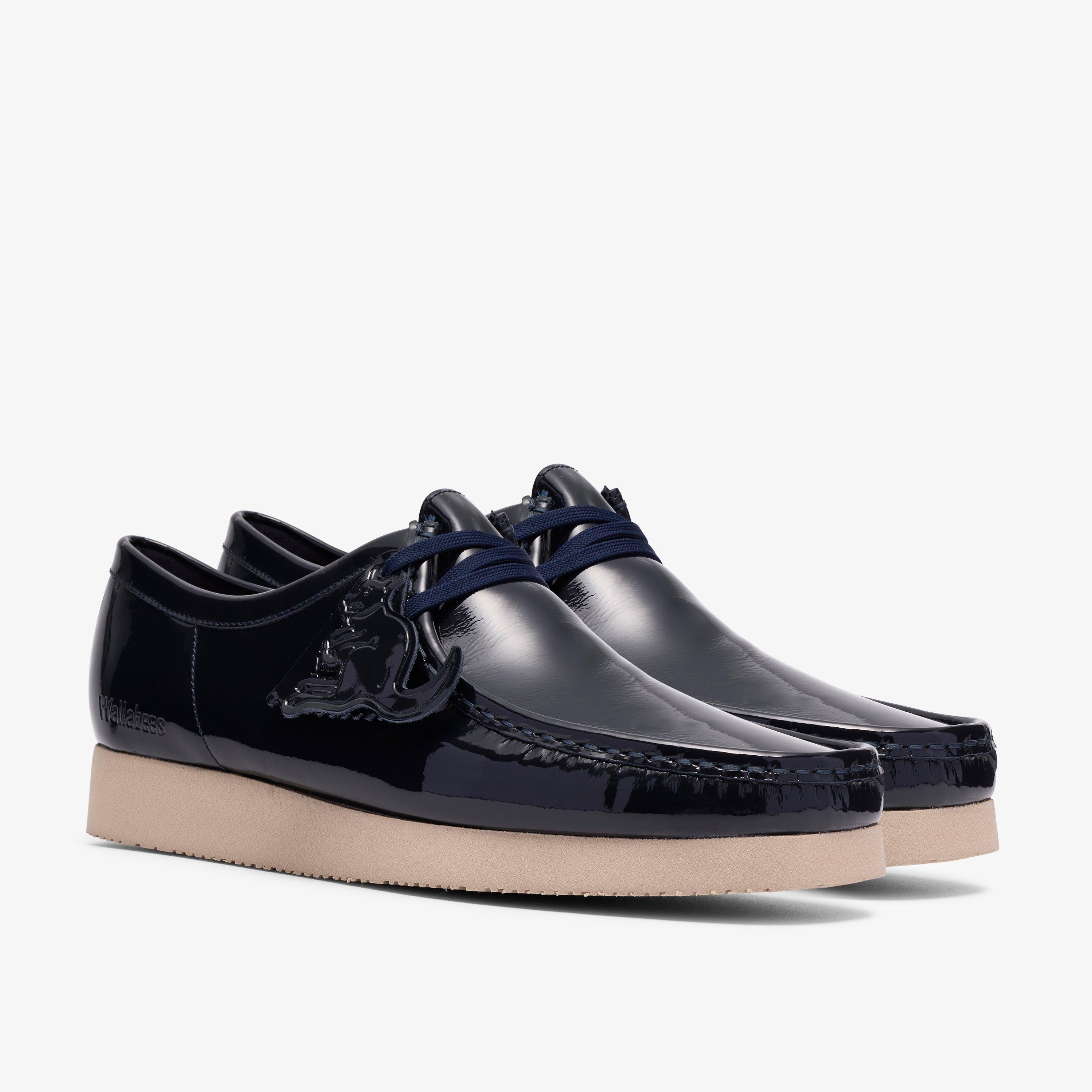 Wallabee 2604 Verni bleu marine