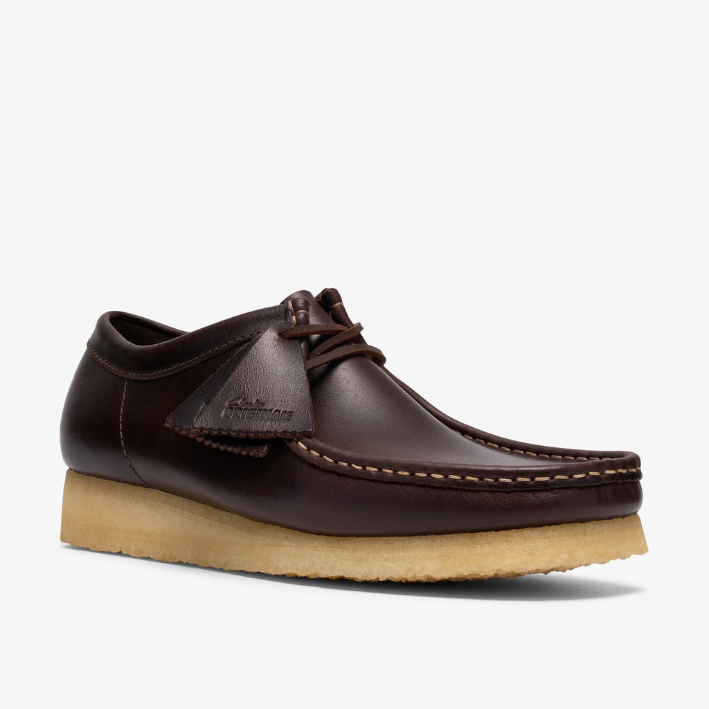 Wallabee Cuir marron foncé