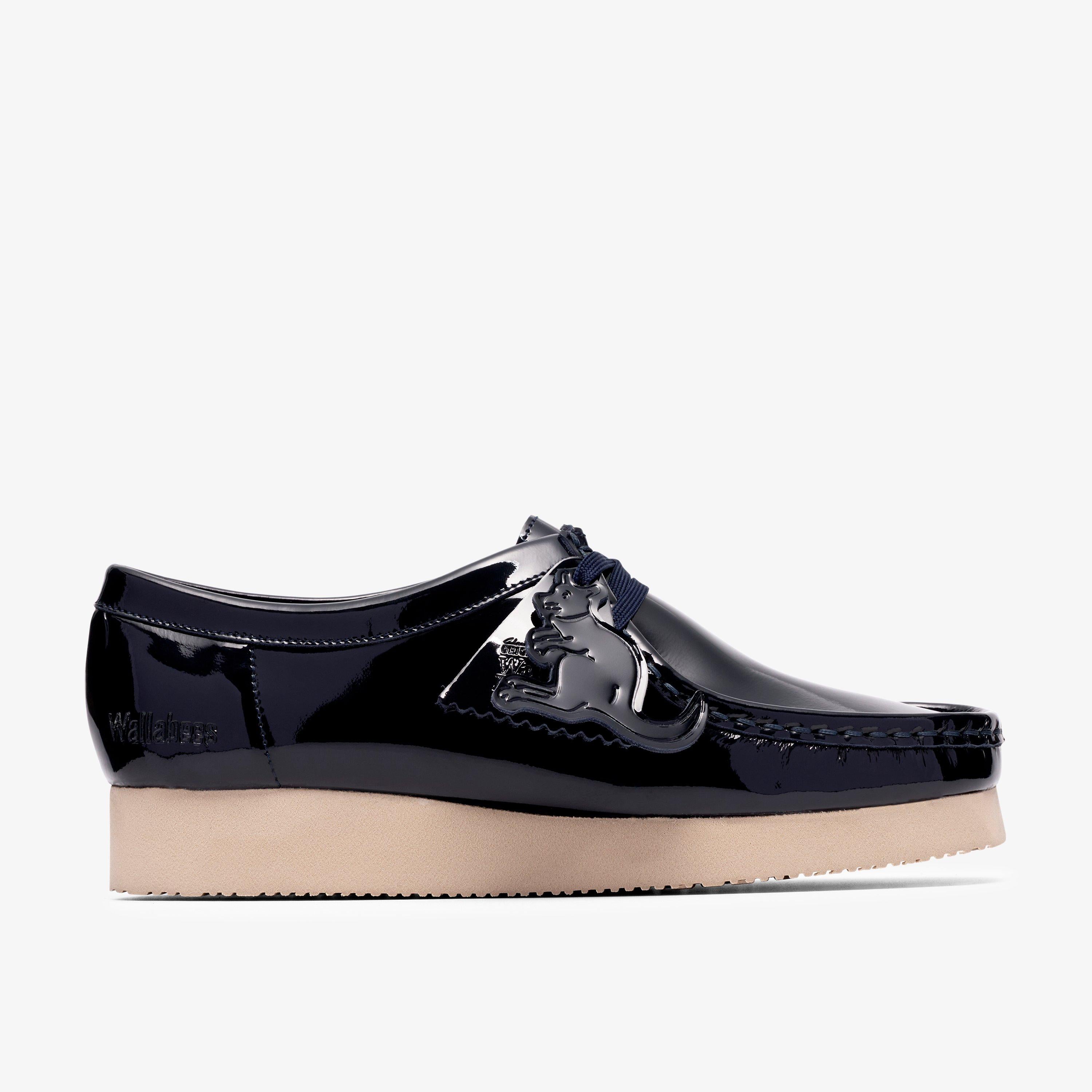 Wallabee 2604 Verni bleu marine