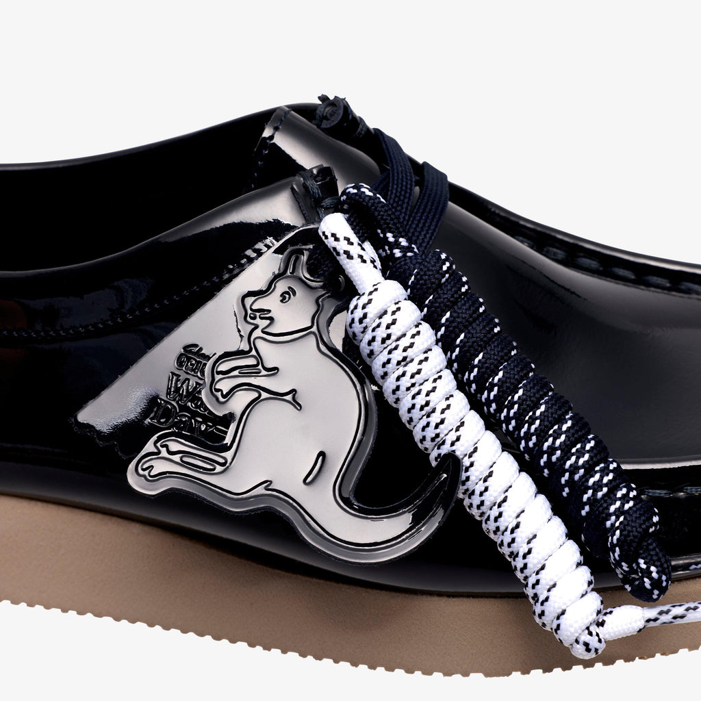 Wallabee 2604 Verni bleu marine