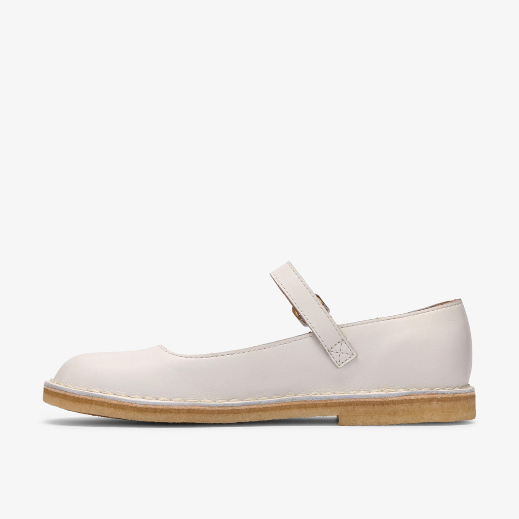 Desert Jane Cuir blanc