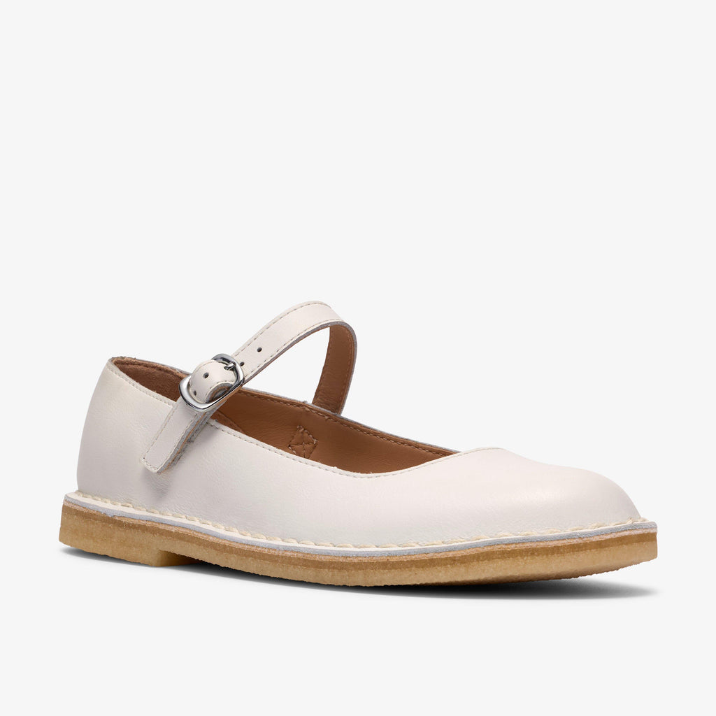 Desert Jane Cuir blanc