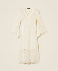 Robe midi en dentelle