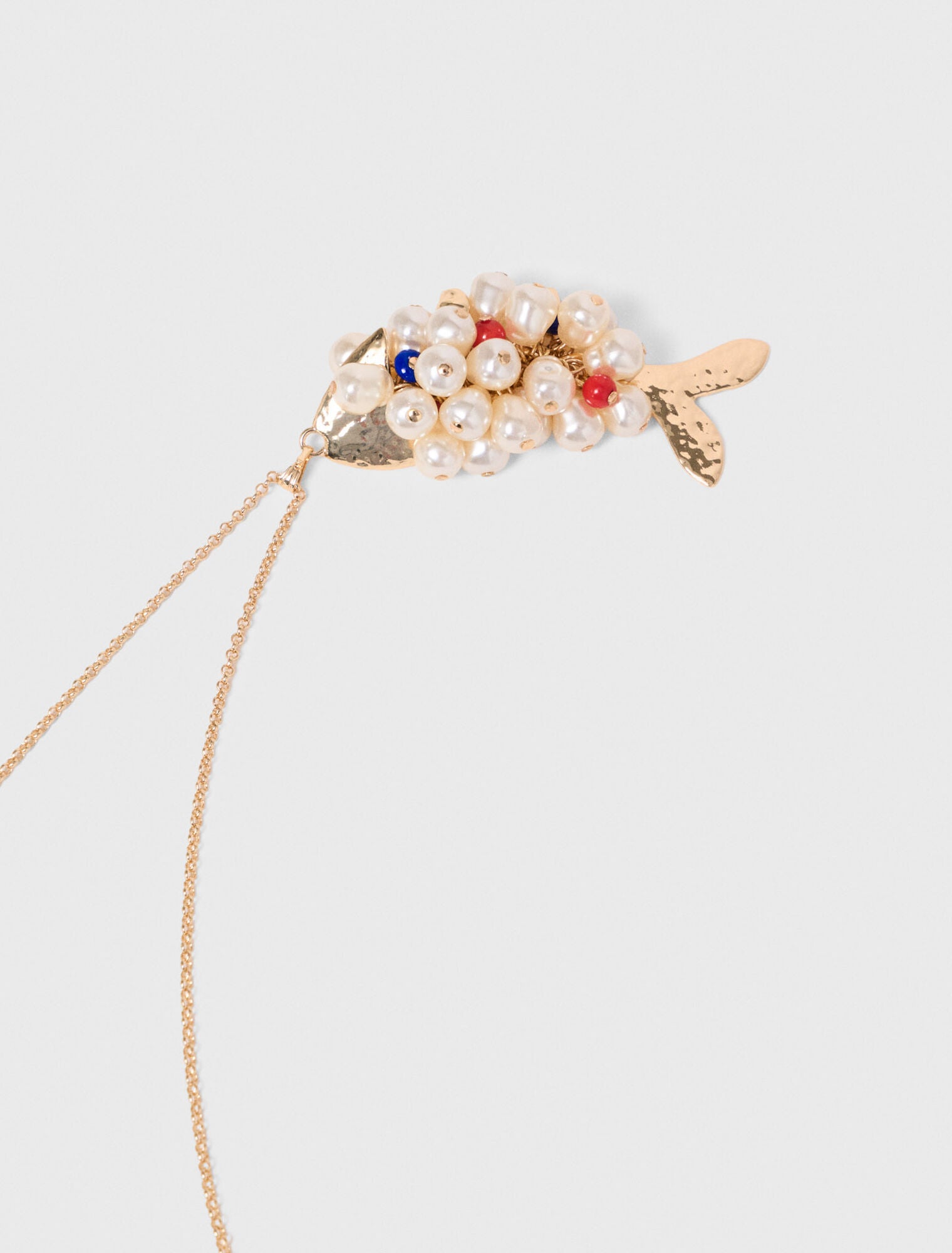 Sautoir poisson en perles
