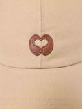 Casquette à logo en mix de lin