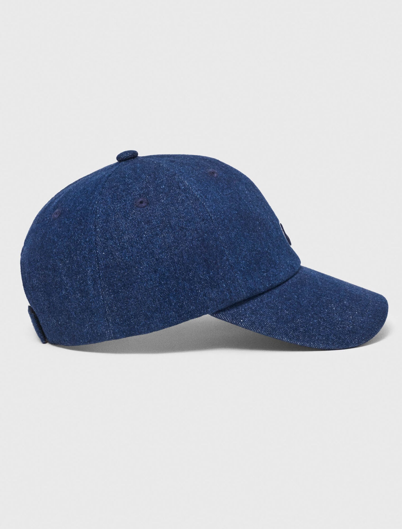 Casquette à logo en denim brut