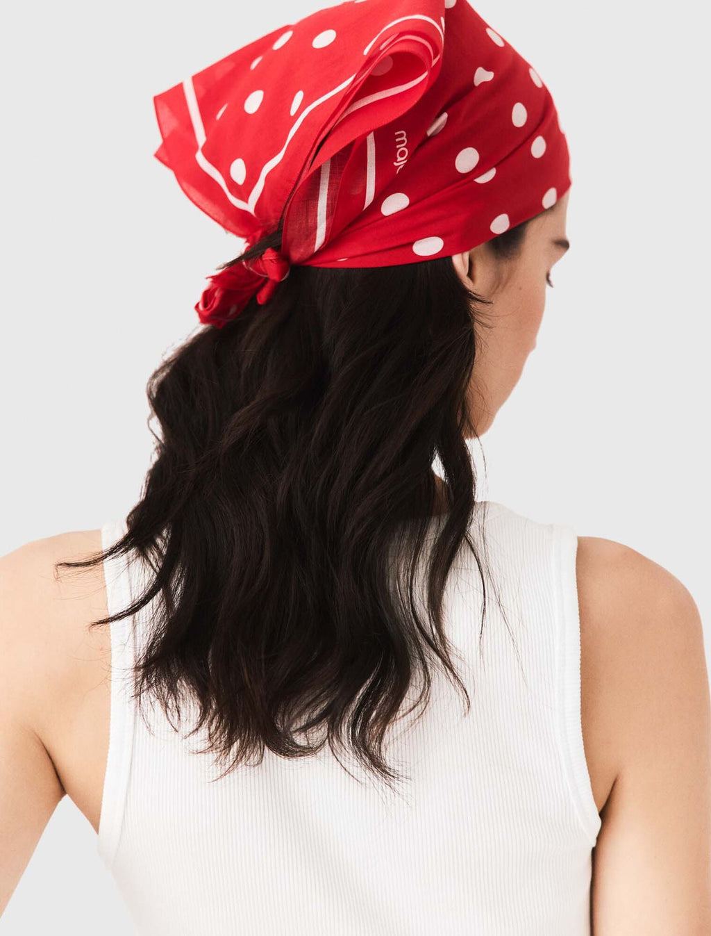 Bandana à pois en coton