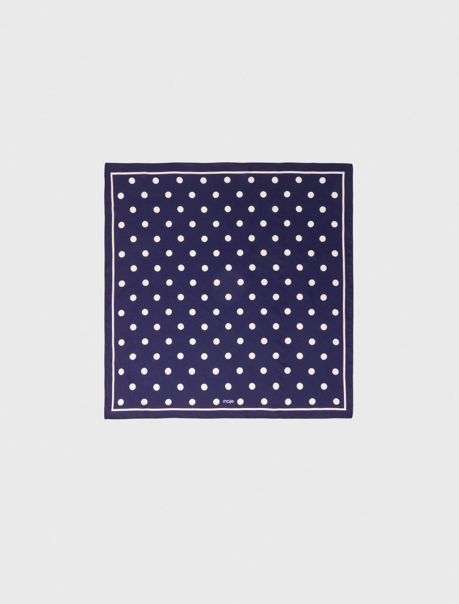 Bandana à pois en soie