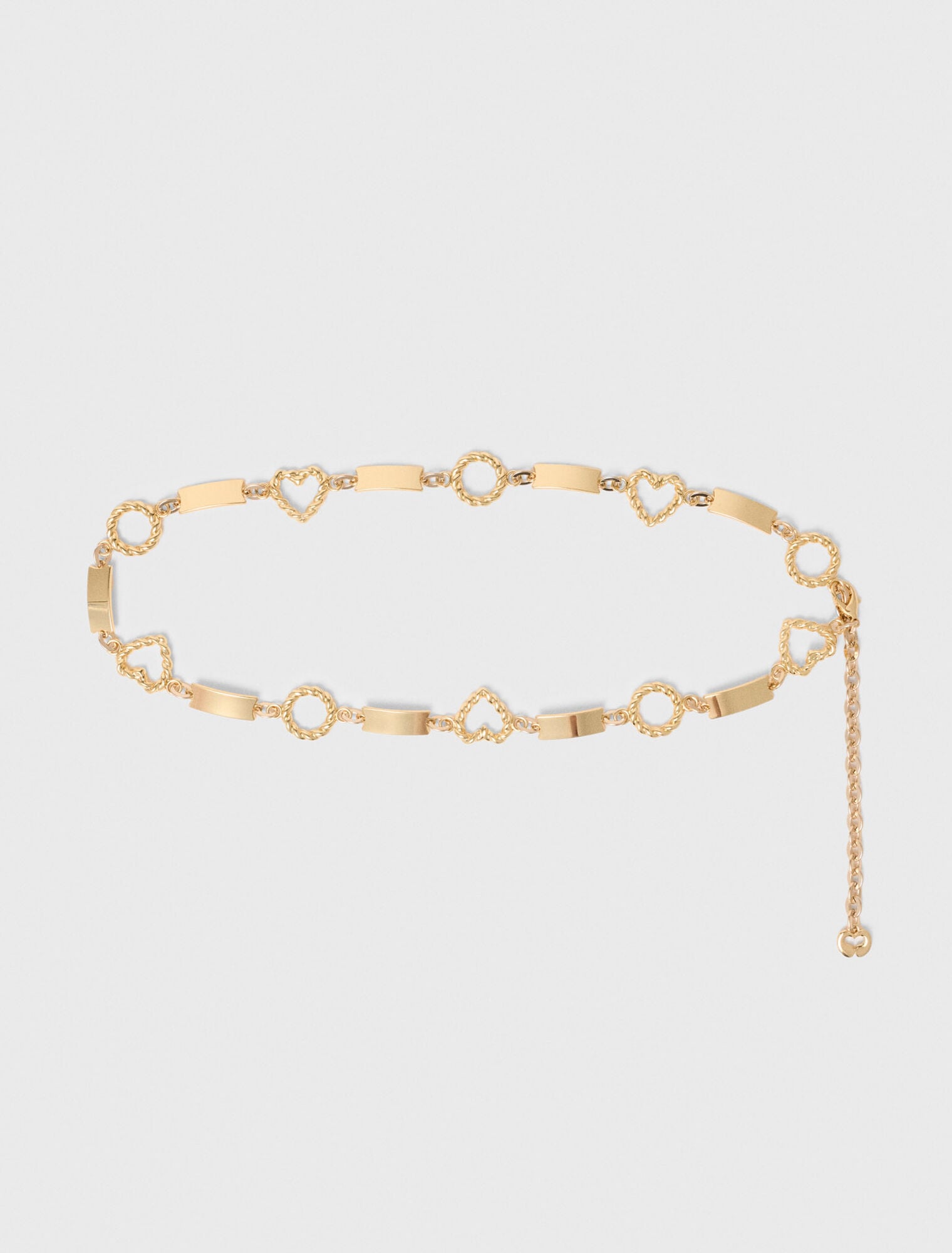 Ceinture chaine dorée torsadée