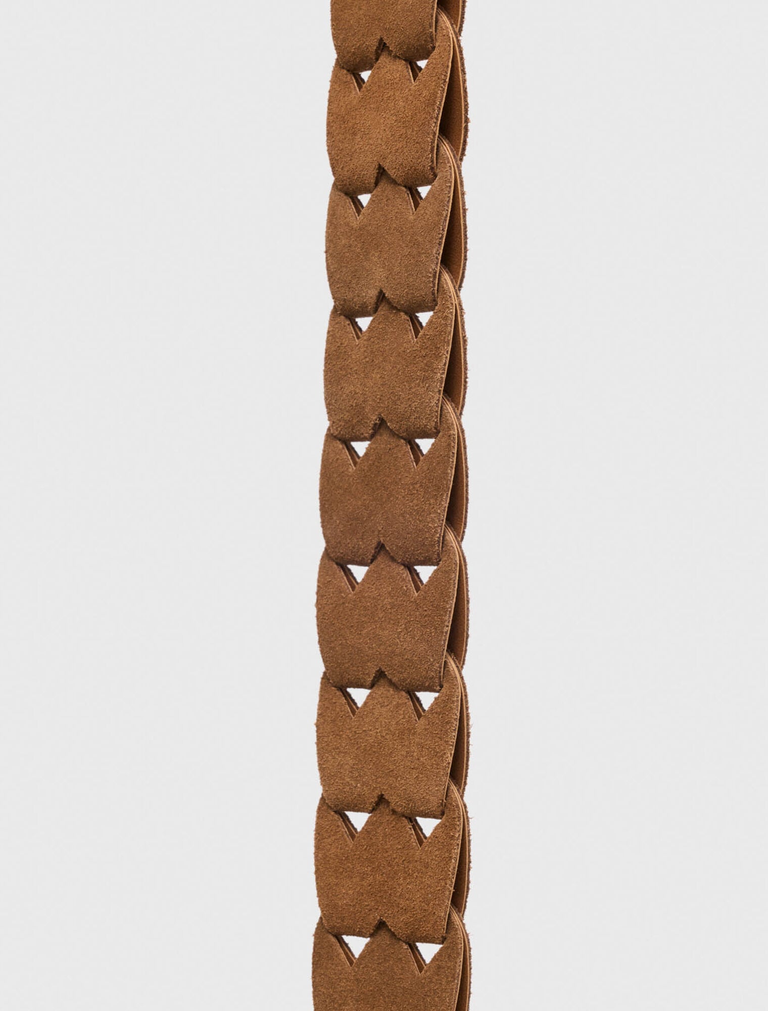 Ceinture tressée en suède