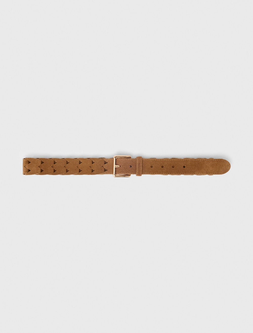 Ceinture tressée en suède