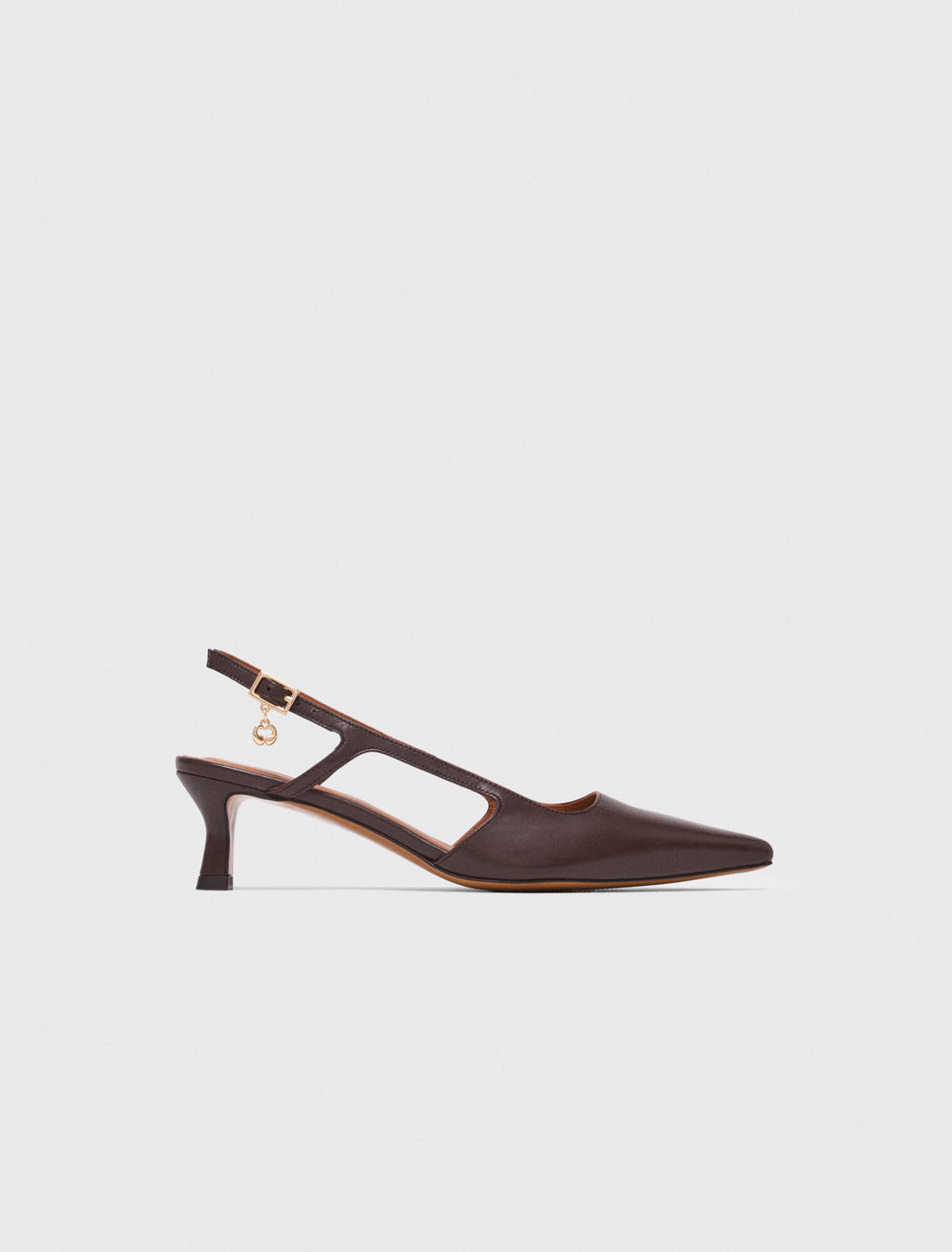 Slingbacks en cuir