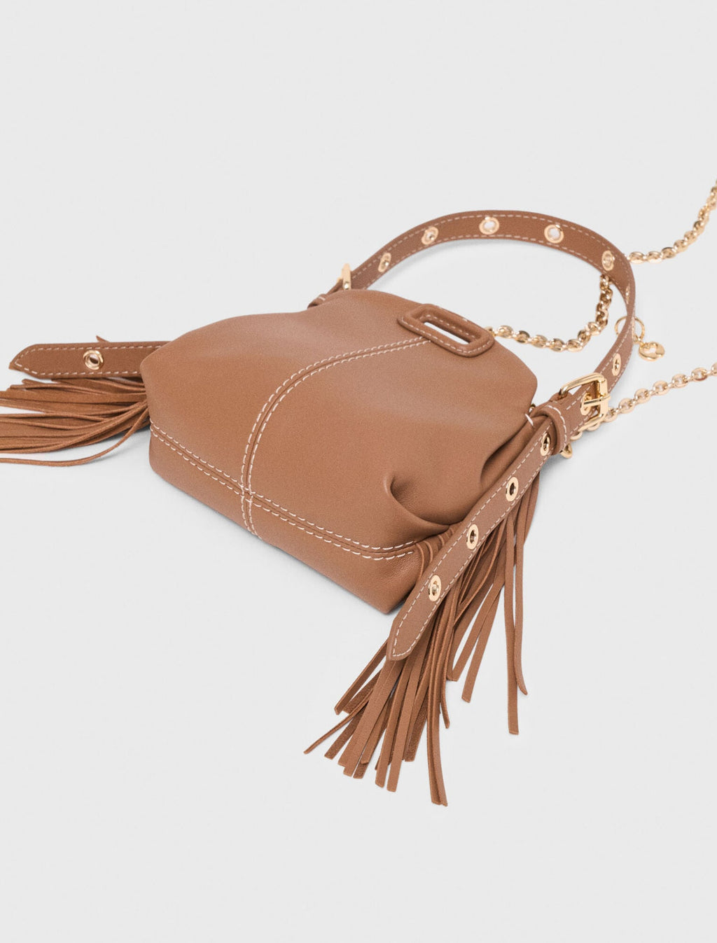 Sac Miss M micro en cuir surpiqué