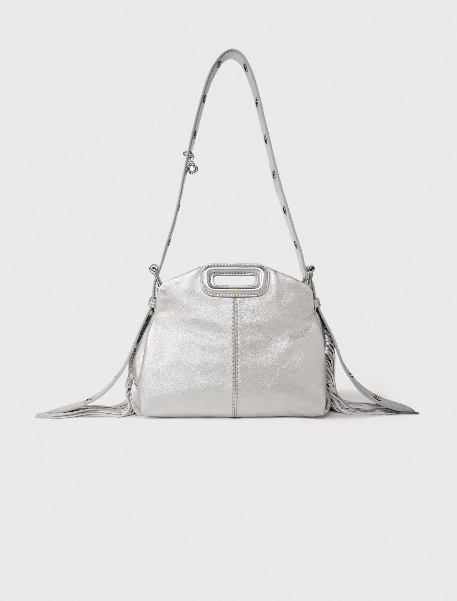 Sac Miss M mini en cuir métal