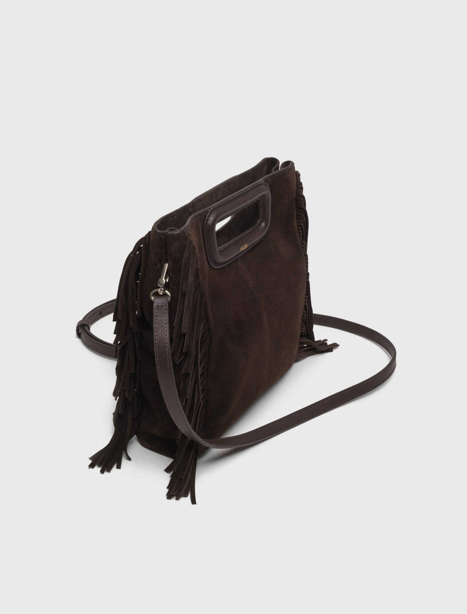 Sac M en cuir suède