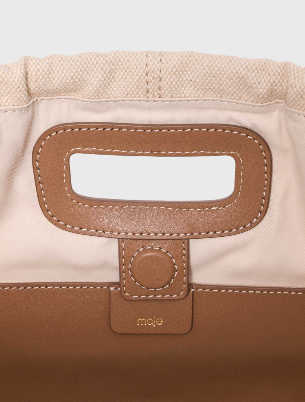 Milpli cabas en mix toile et cuir