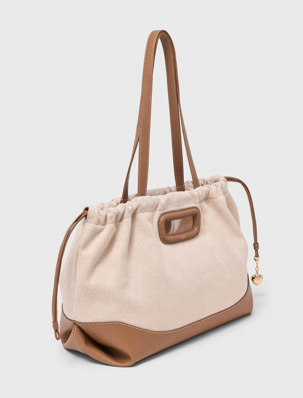 Milpli cabas en mix toile et cuir