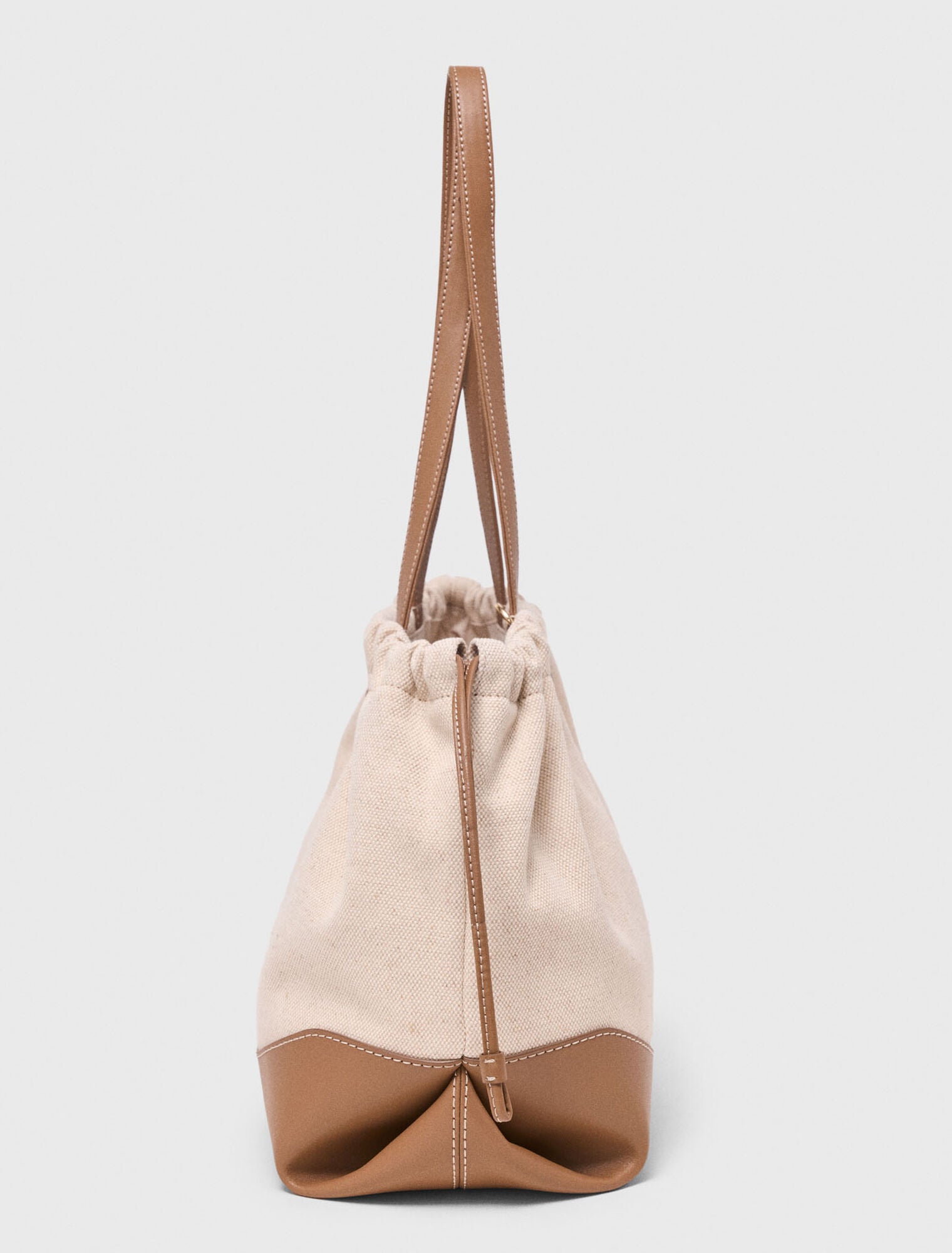 Milpli cabas en mix toile et cuir