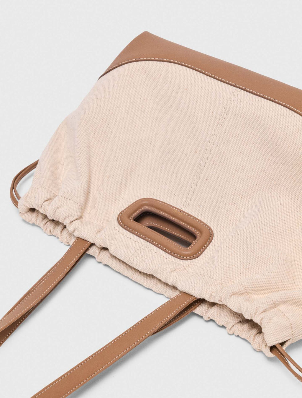Milpli cabas en mix toile et cuir