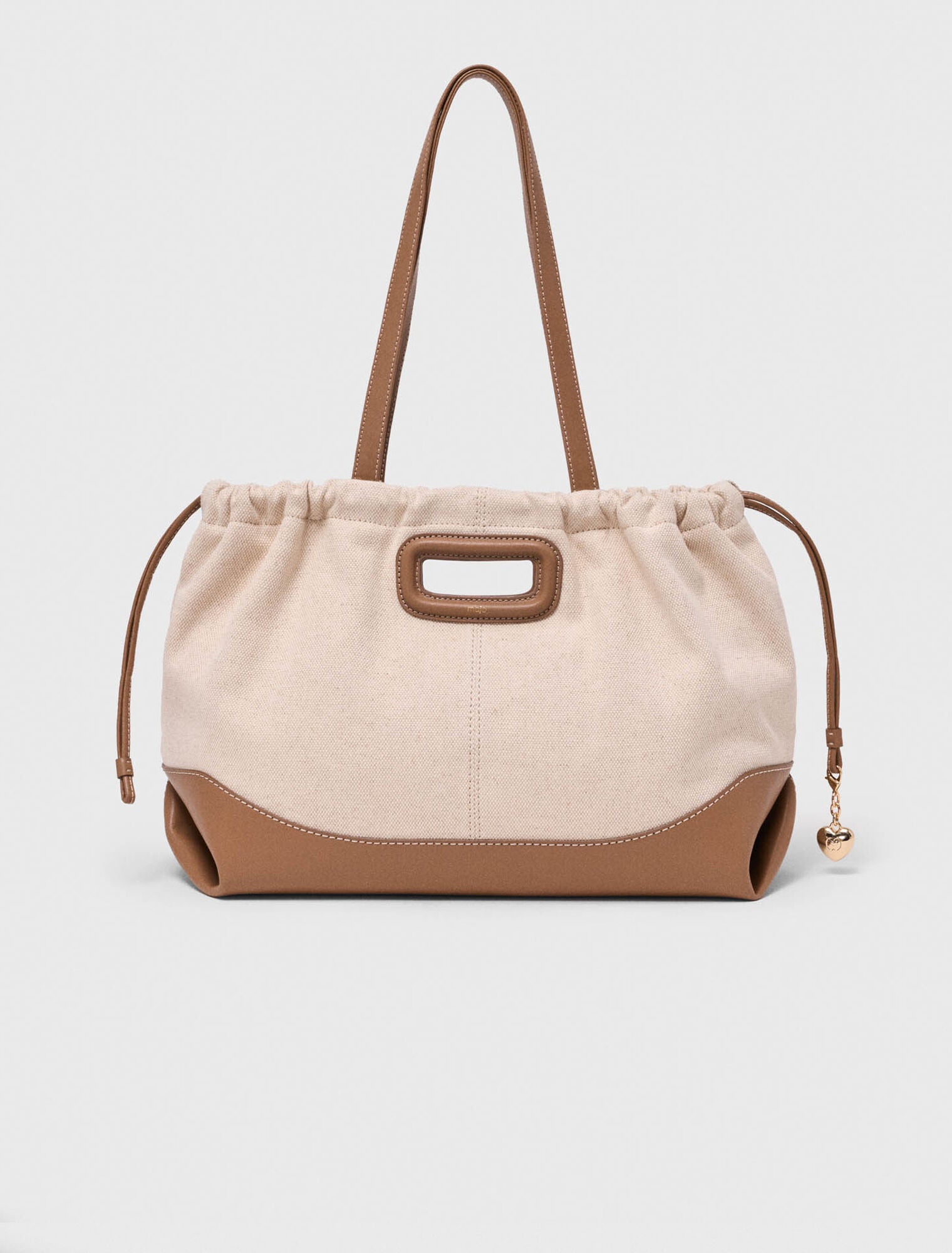 Milpli cabas en mix toile et cuir
