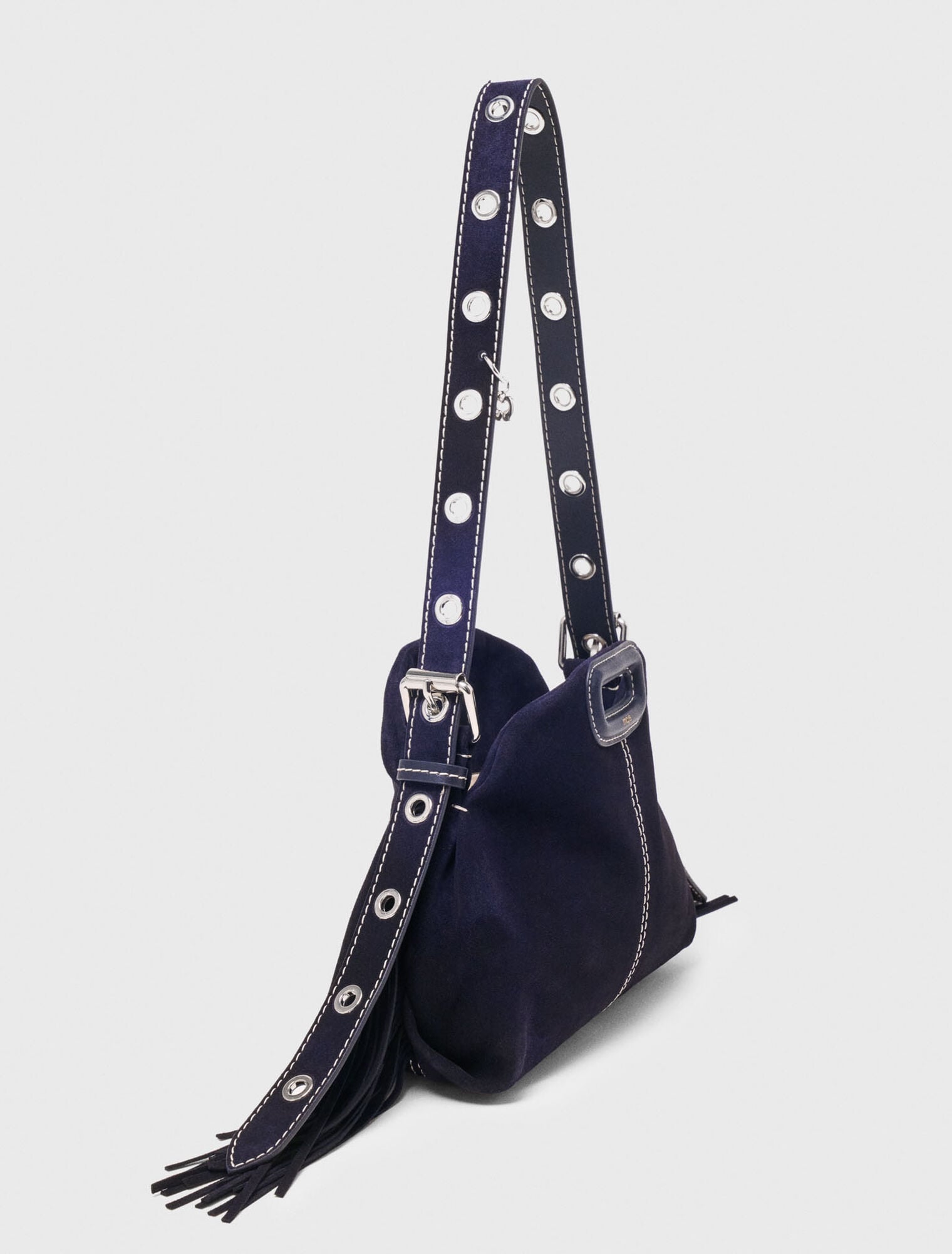Sac Miss M mini en suède surpiquée