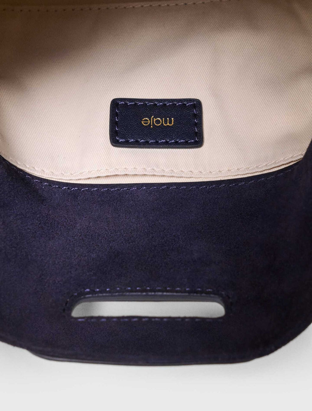 Sac Miss M mini en suède surpiquée