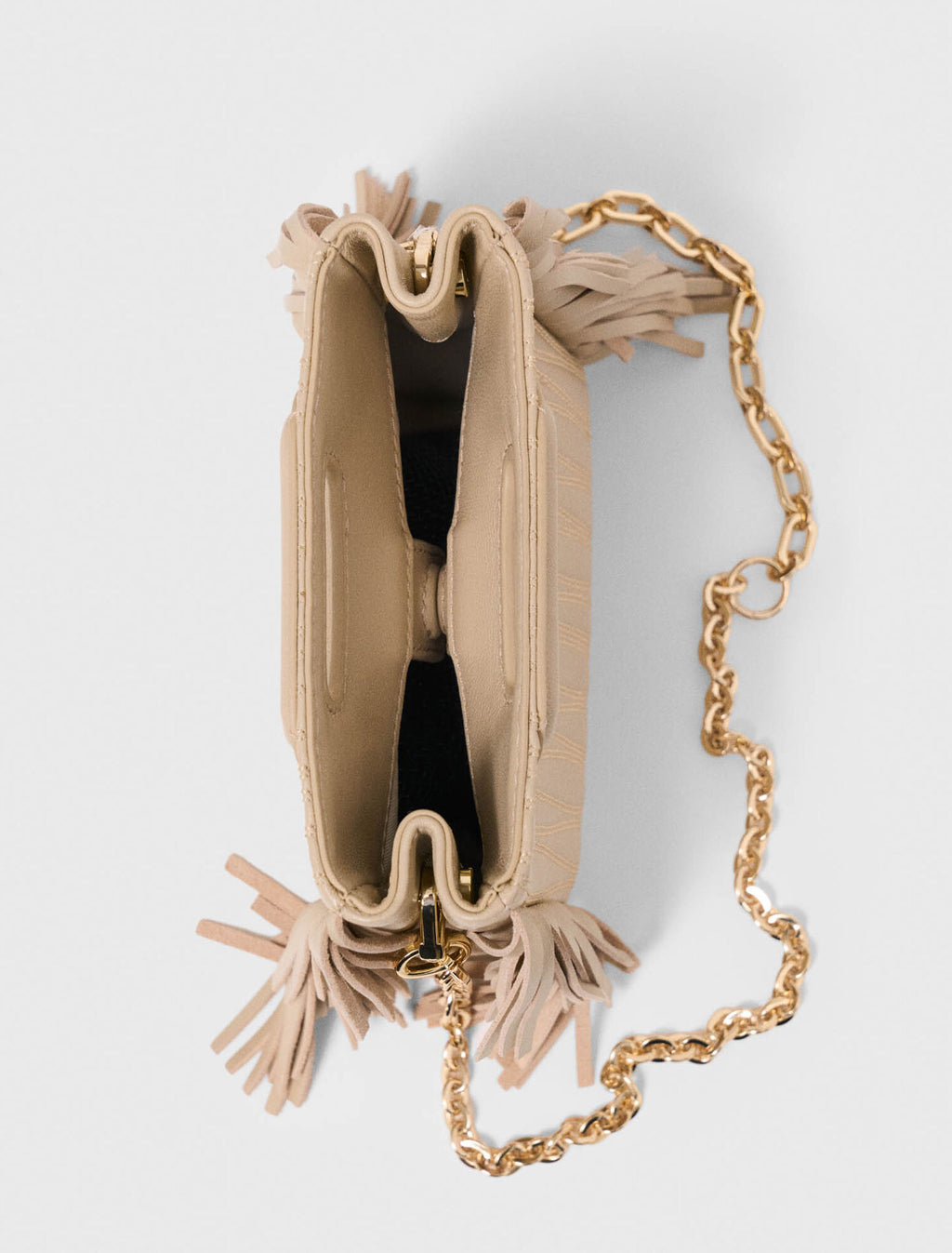 Sac M mini en cuir surpiqué