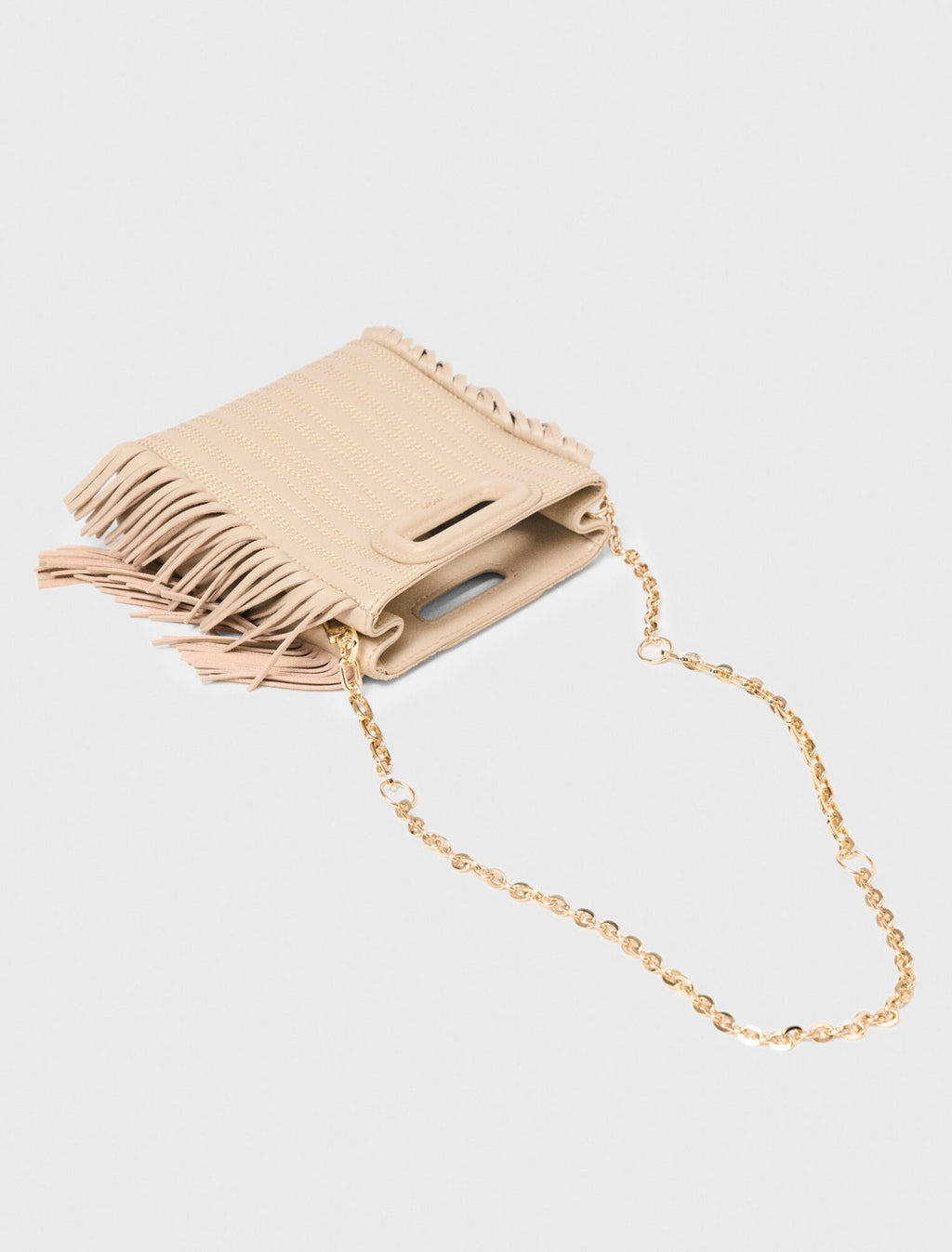 Sac M mini en cuir surpiqué