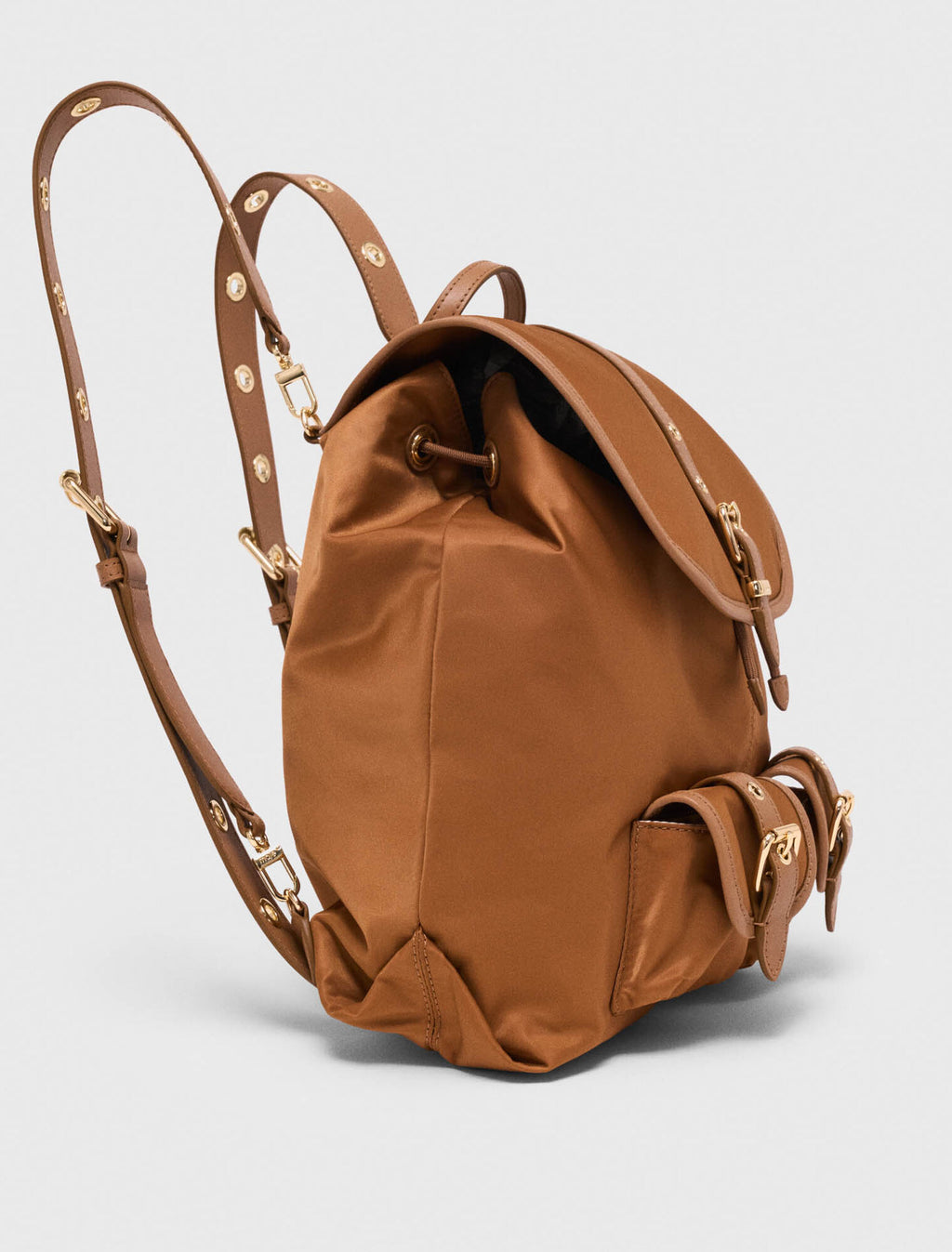 Sac à dos en cuir et nylon