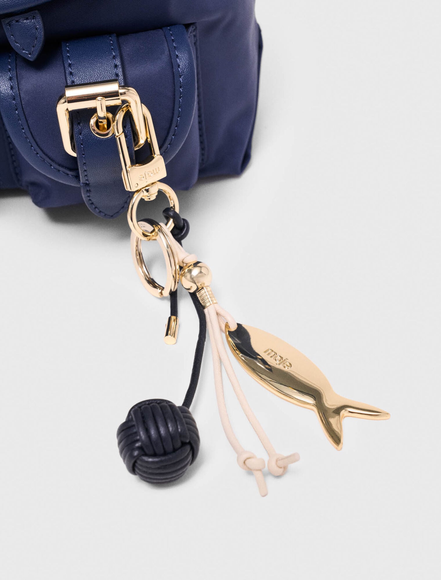 Mini sac à dos en cuir et nylon