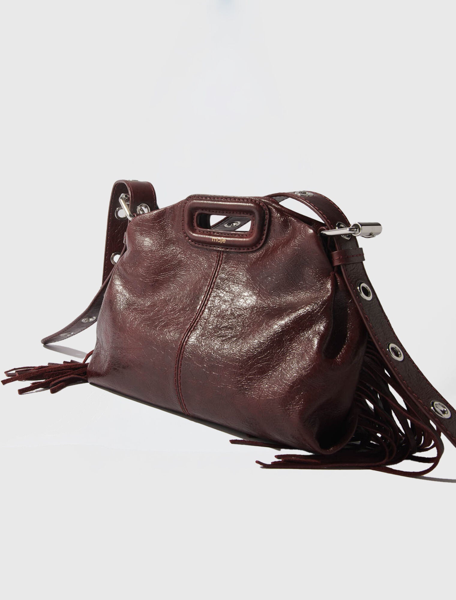 Sac Miss M mini en cuir craquelé